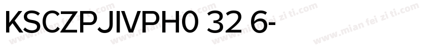 KSCZPJIVPH0 32 6字体转换